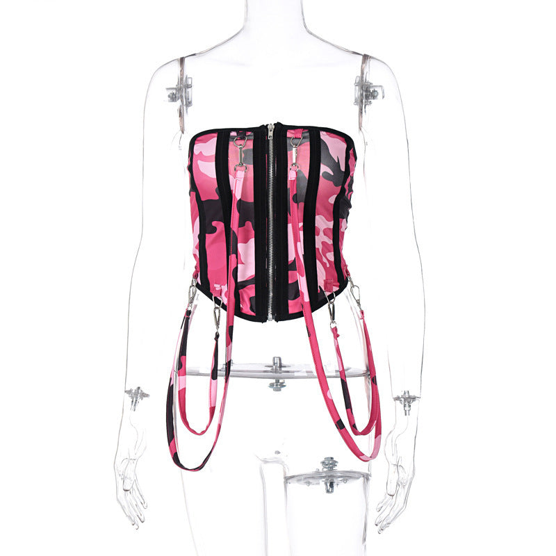 Camouflage all-match Sculpting Girdle Wrap Breast Women