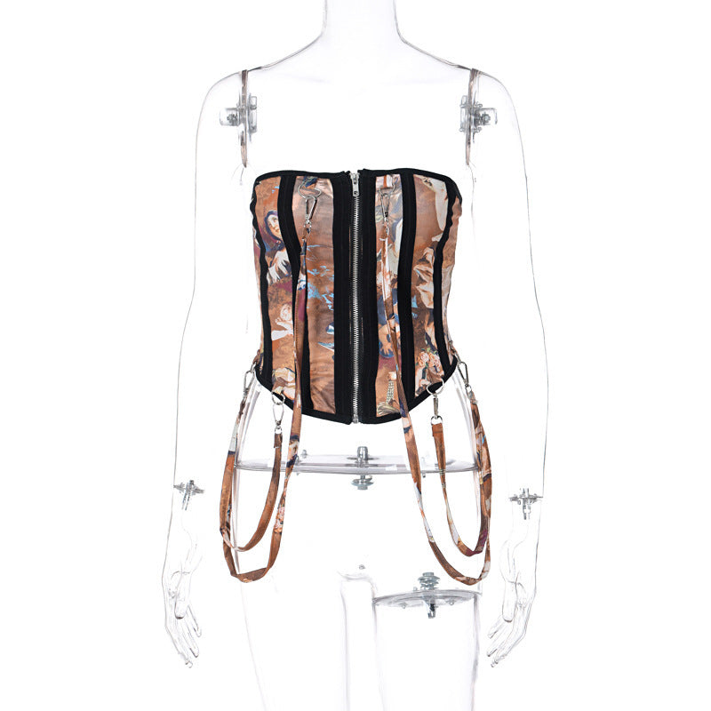 Camouflage all-match Sculpting Girdle Wrap Breast Women