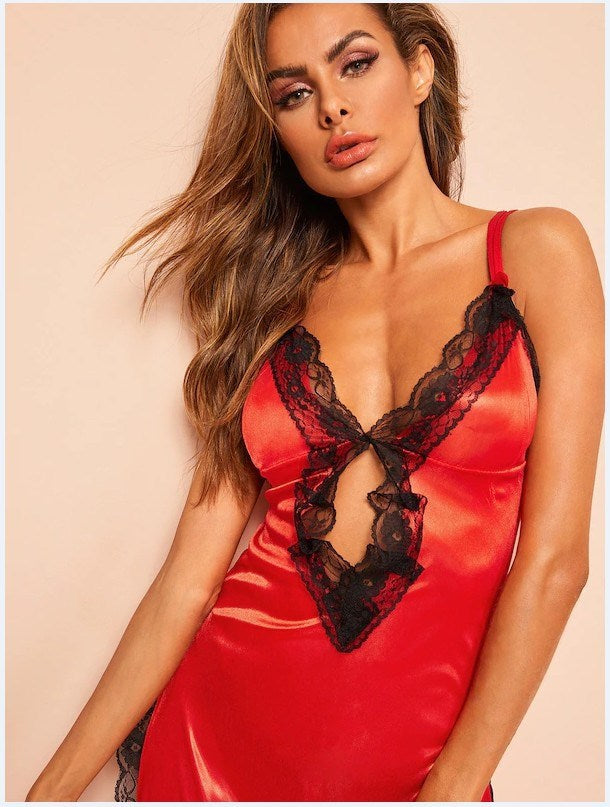 Hot Girl Summer - Sexy Thin Suspenders Nightgown