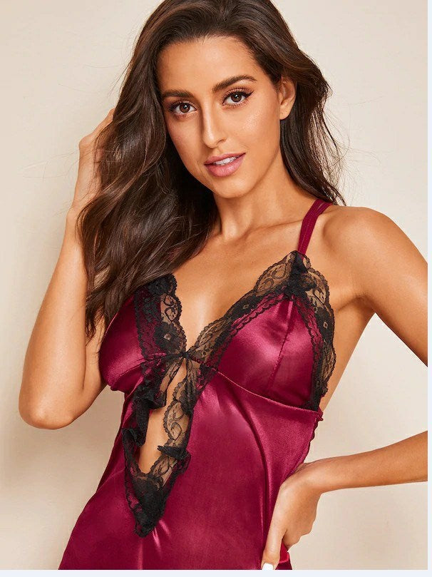 Hot Girl Summer - Sexy Thin Suspenders Nightgown