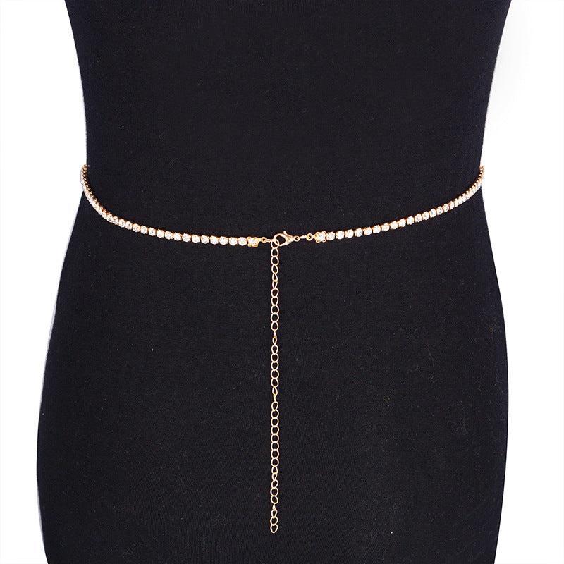 Rhinestone Waist Chain