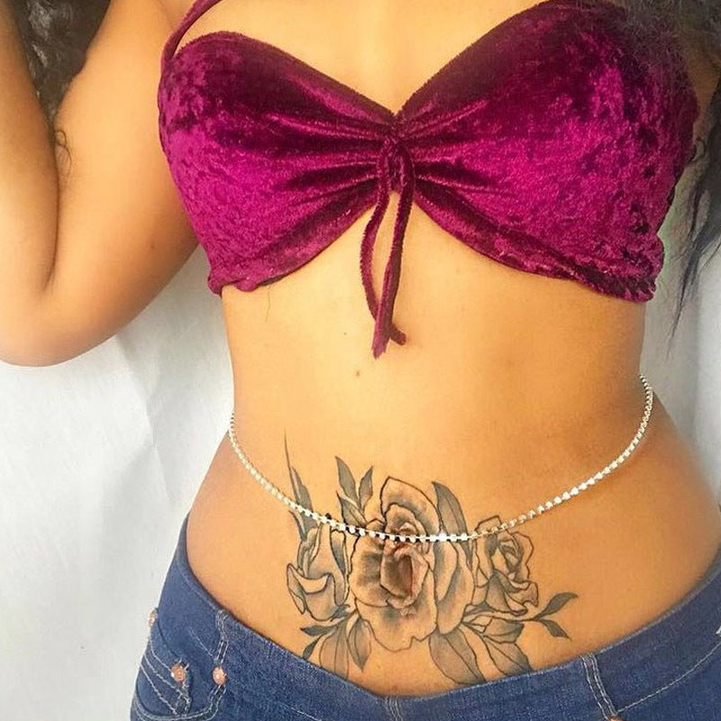 Rhinestone Waist Chain