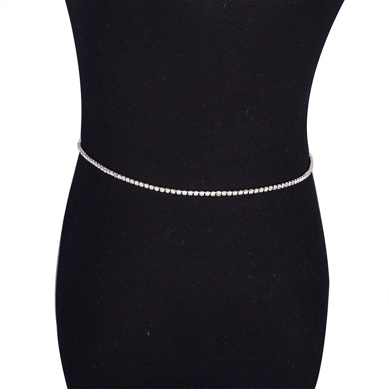 Rhinestone Waist Chain