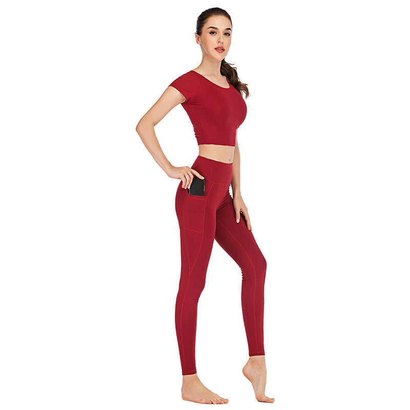 Pocket yoga suit